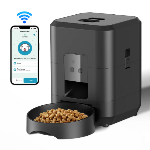 Distributeur Automatique de Croquettes WiFi - Mangeoire Intelligente avec Minuterie