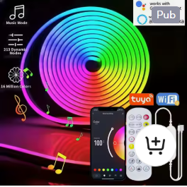 Ruban LED RGB Intelligent - App + Télécommande, Mode Musique