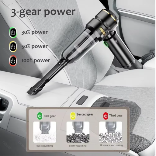 Aspirateur de Voiture Portable Sans Fil Haute Puissance