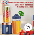 Mini Blender Portable USB 400ml - Smoothie & Presse-Agrumes