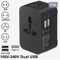 Adaptateur de Voyage Universel USB-C - 150+ Pays