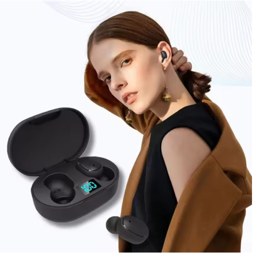 Écouteurs Bluetooth Sans Fil avec Écran LED et Réduction de Bruit
