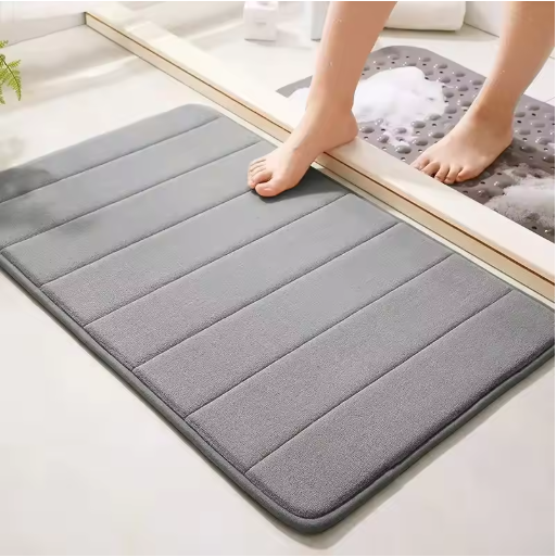 Tapis de Bain Antidérapant à Mémoire de Forme Ultra-Absorbant