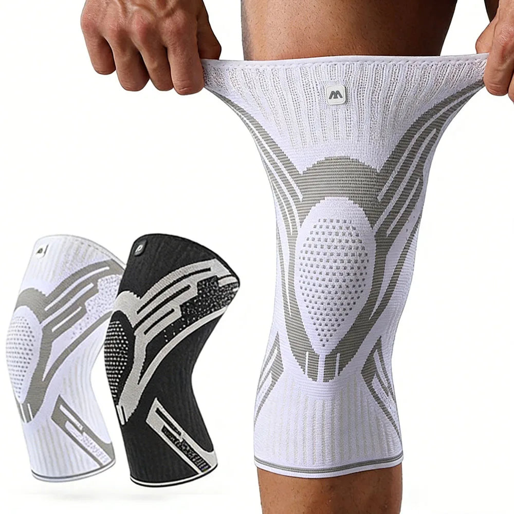 Genouillère de compression sport - Manchon élastique respirant, protection genou musculation et course