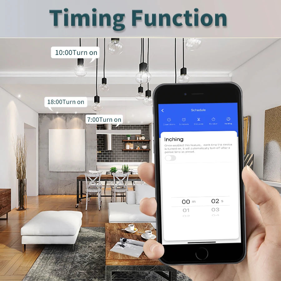 Interrupteur WiFi intelligent pour éclairage - Sans fil RF 433MHz, compatible Alexa et Google Home