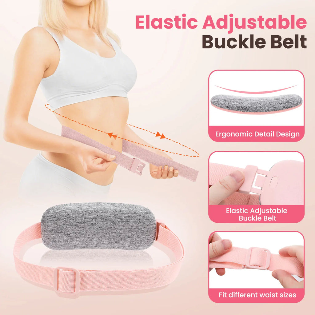Ceinture chauffante menstruelle - 4 modes, vibration et chaleur, soulagement des règles douloureuses