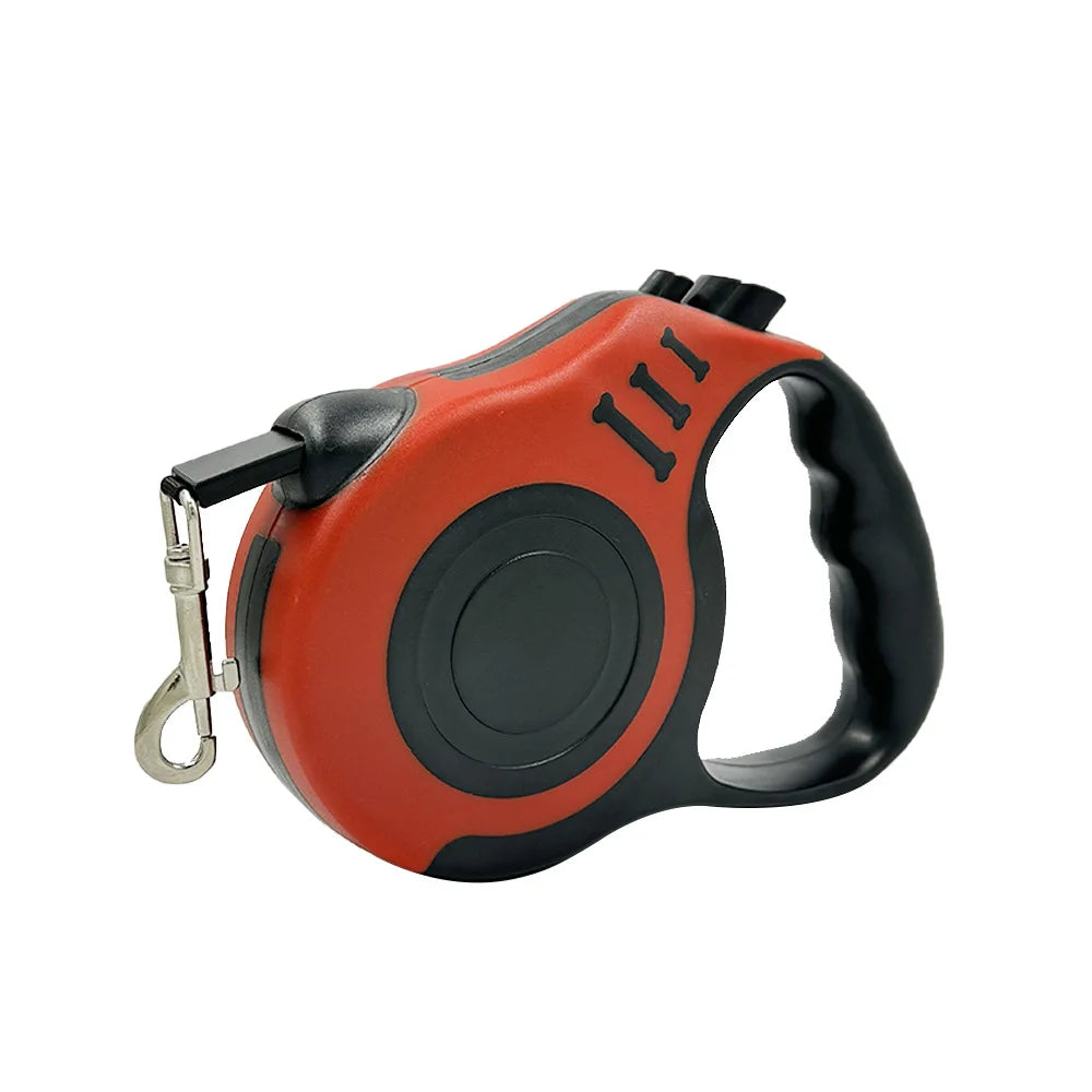 Laisse rétractable pour chien - Enrouleur automatique 3m/5m, nylon résistant