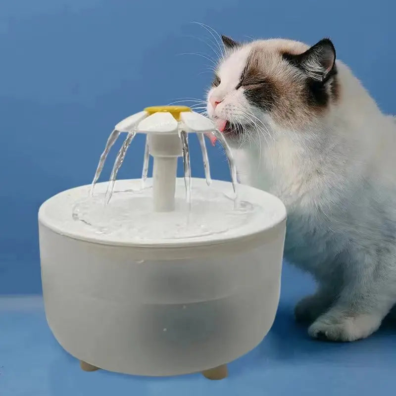 Fontaine à eau pour chat - Distributeur automatique avec filtre, USB, silencieux