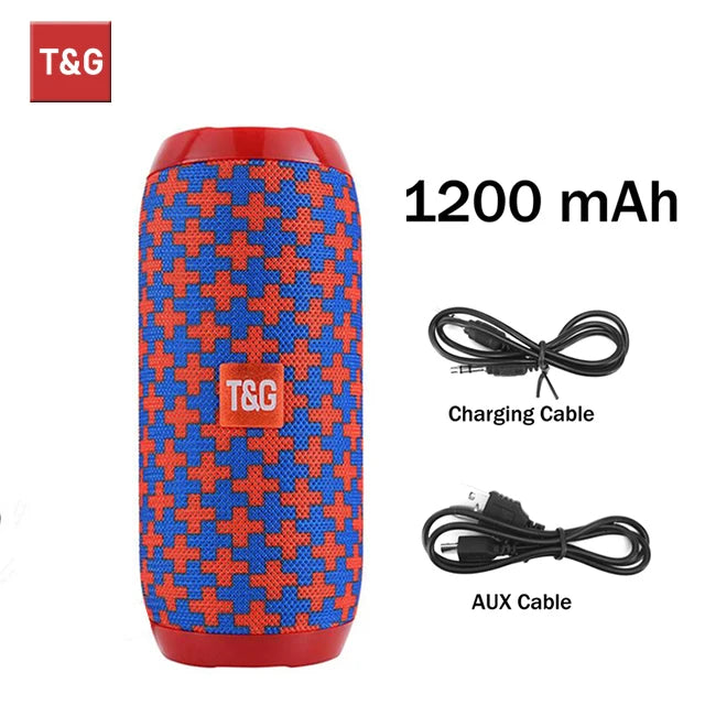 Enceinte Bluetooth étanche T&G — radio FM, carte TF, usage extérieur