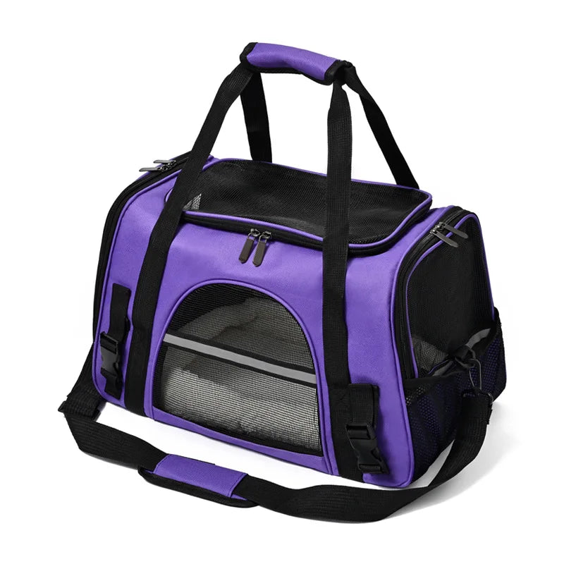 Sac à dos de transport pour animaux de compagnie - Pliable, respirant, idéal voyage chat et chien