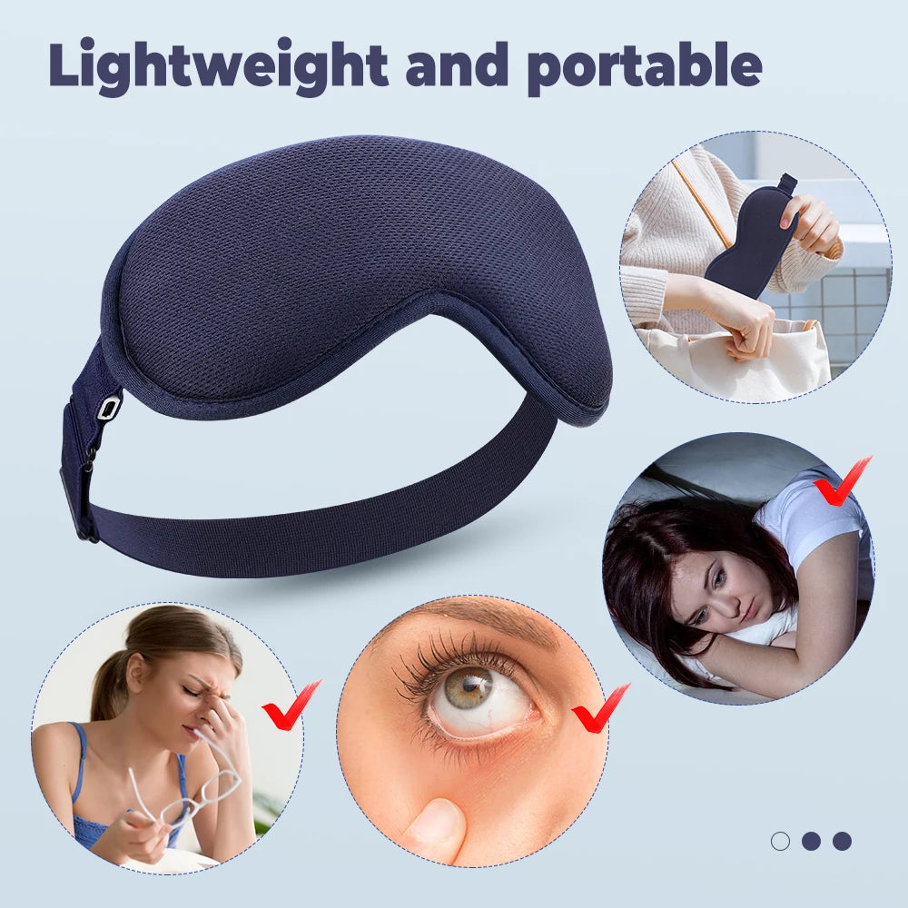 Masque électrique vapeur pour les yeux - Massage chaud anti-fatigue