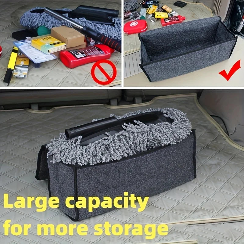 Organisateur de coffre de voiture pliable, multi-compartiments avec poignée ergonomique
