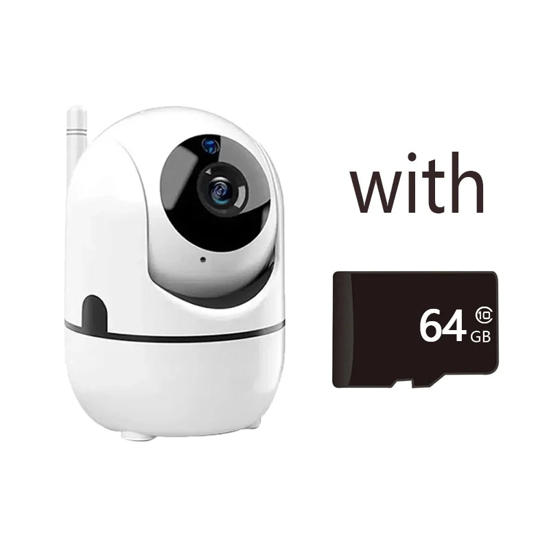 Caméra de surveillance WiFi intérieure - rotation 360°, vision nocturne, application YCC365