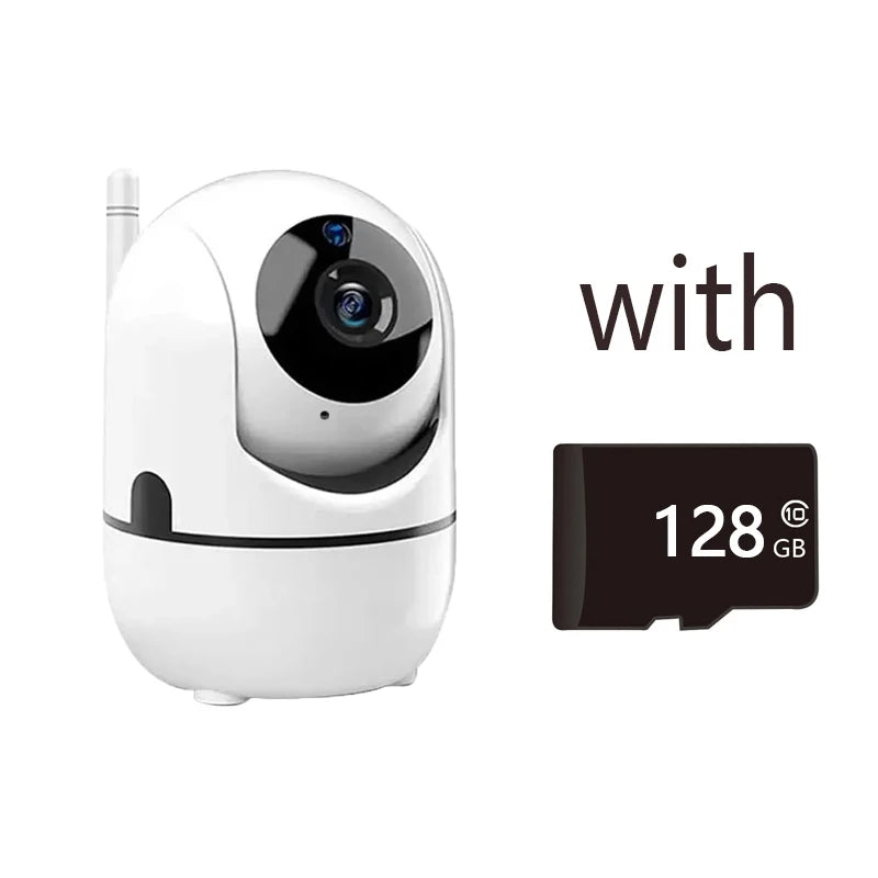 Caméra de surveillance WiFi intérieure - rotation 360°, vision nocturne, application YCC365