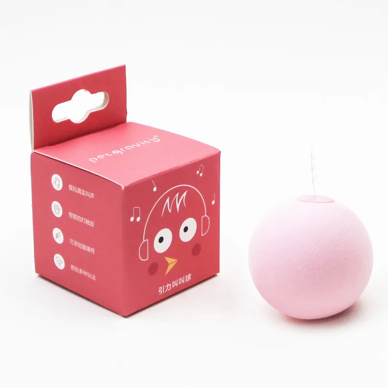 Balle interactive pour chat - Jouet électrique à la cataire avec son