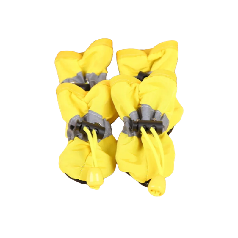 Chaussons imperméables pour chien et chat - Bottes antidérapantes, lot de 4, protection pluie et neige
