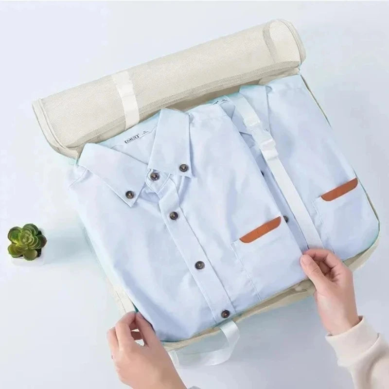 Ensemble de cubes de rangement pour valise, organiseur de voyage pliable (7 pièces)