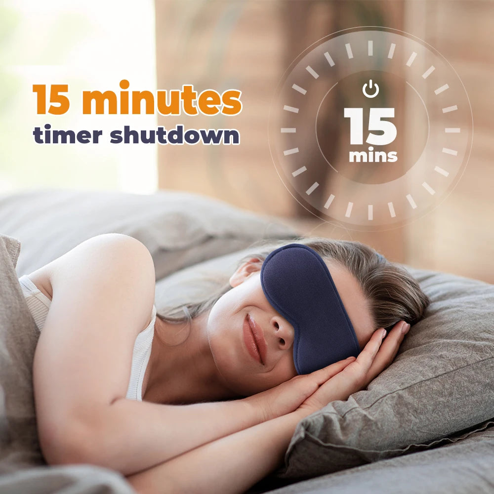 Masque électrique vapeur pour les yeux - Massage chaud anti-fatigue