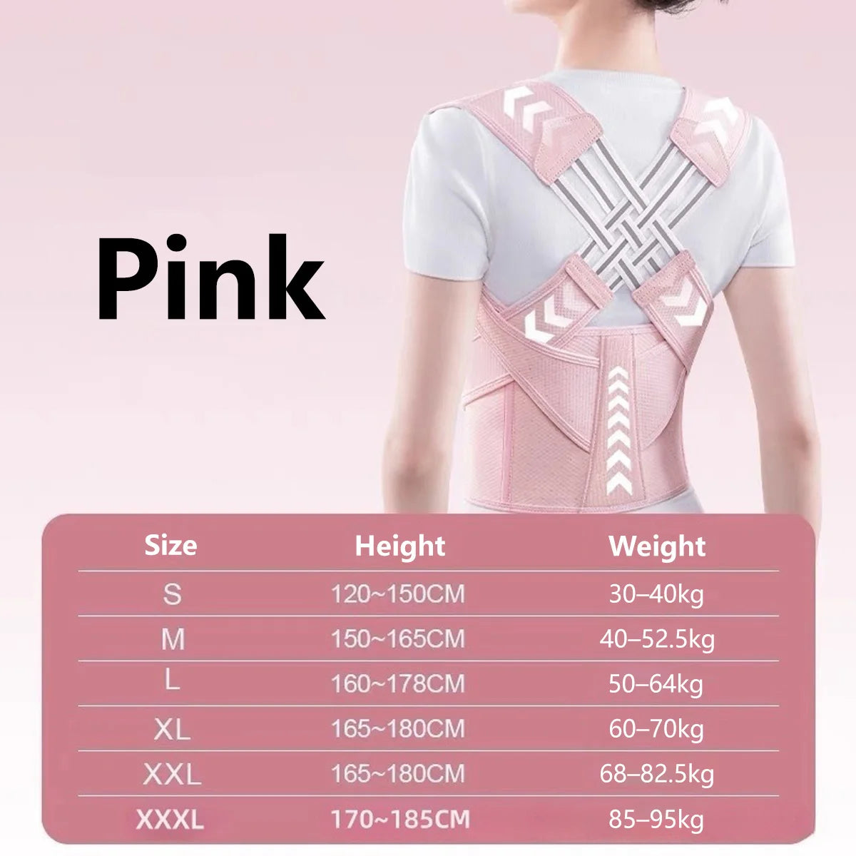 Correcteur de posture réglable — maintien du dos, discret sous les vêtements