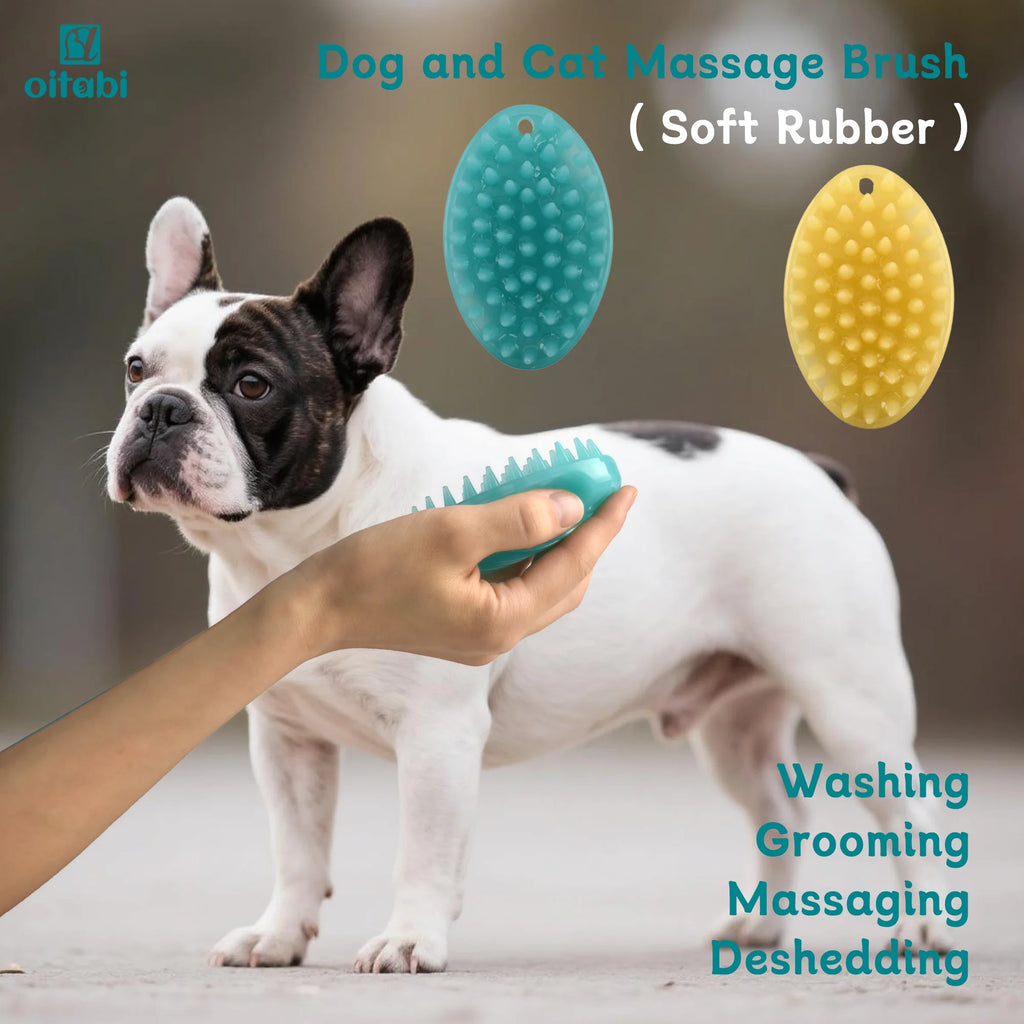 Brosse de toilettage Oitabi pour chat et chien - Massage, démêlage, poils courts