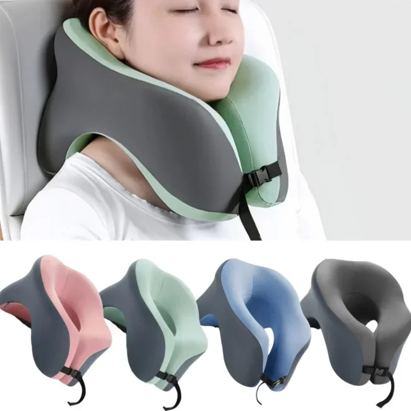 Oreiller de voyage cervical en U - Mousse à mémoire de forme, support de tête ergonomique