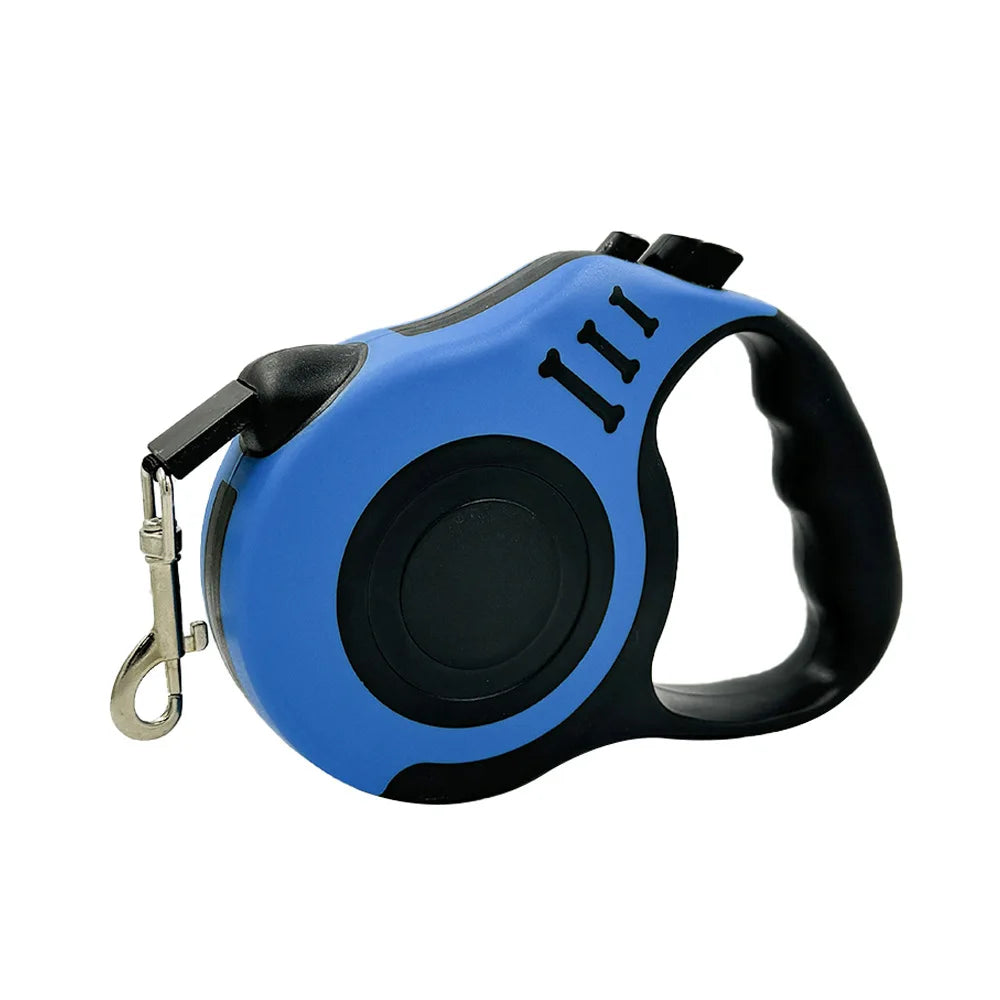 Laisse rétractable pour chien - Enrouleur automatique 3m/5m, nylon résistant