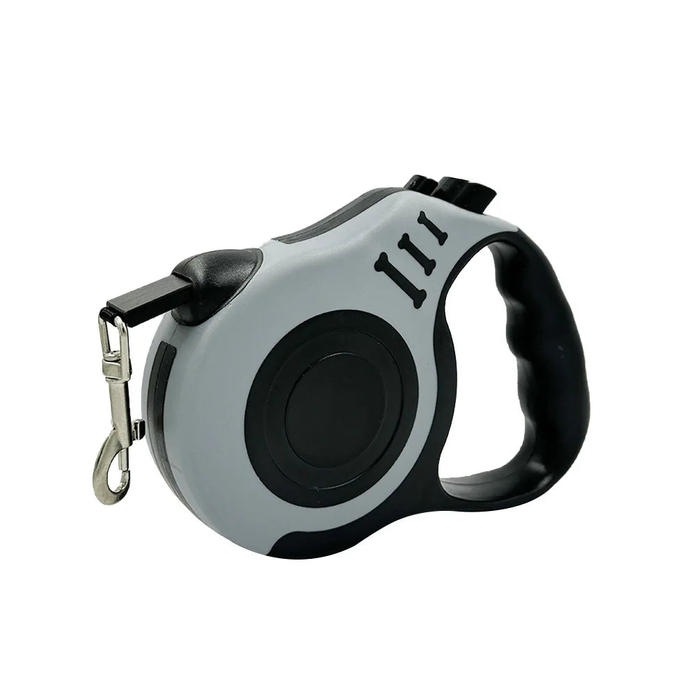 Laisse rétractable pour chien - Enrouleur automatique 3m/5m, nylon résistant