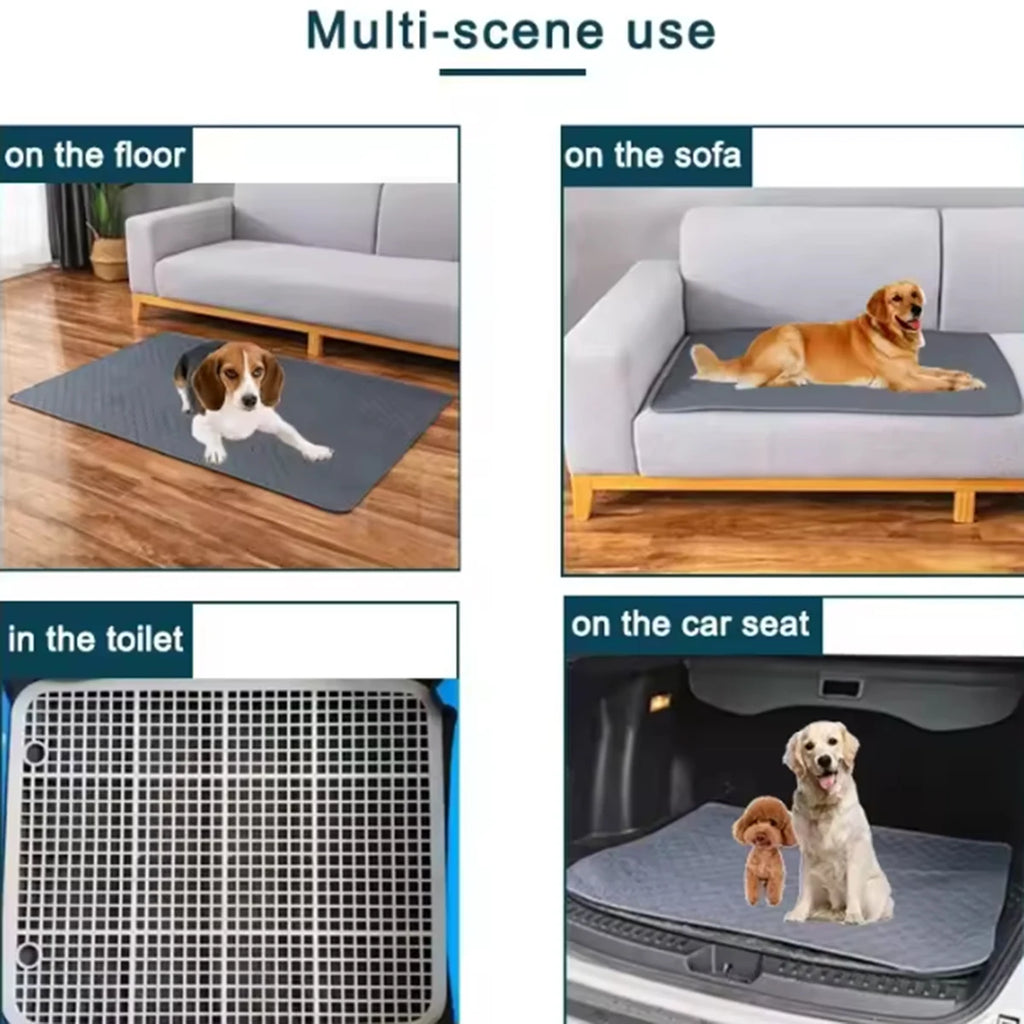 Tapis absorbant réutilisable et lavable pour chien - Imperméable, protection sol/voiture/canapé