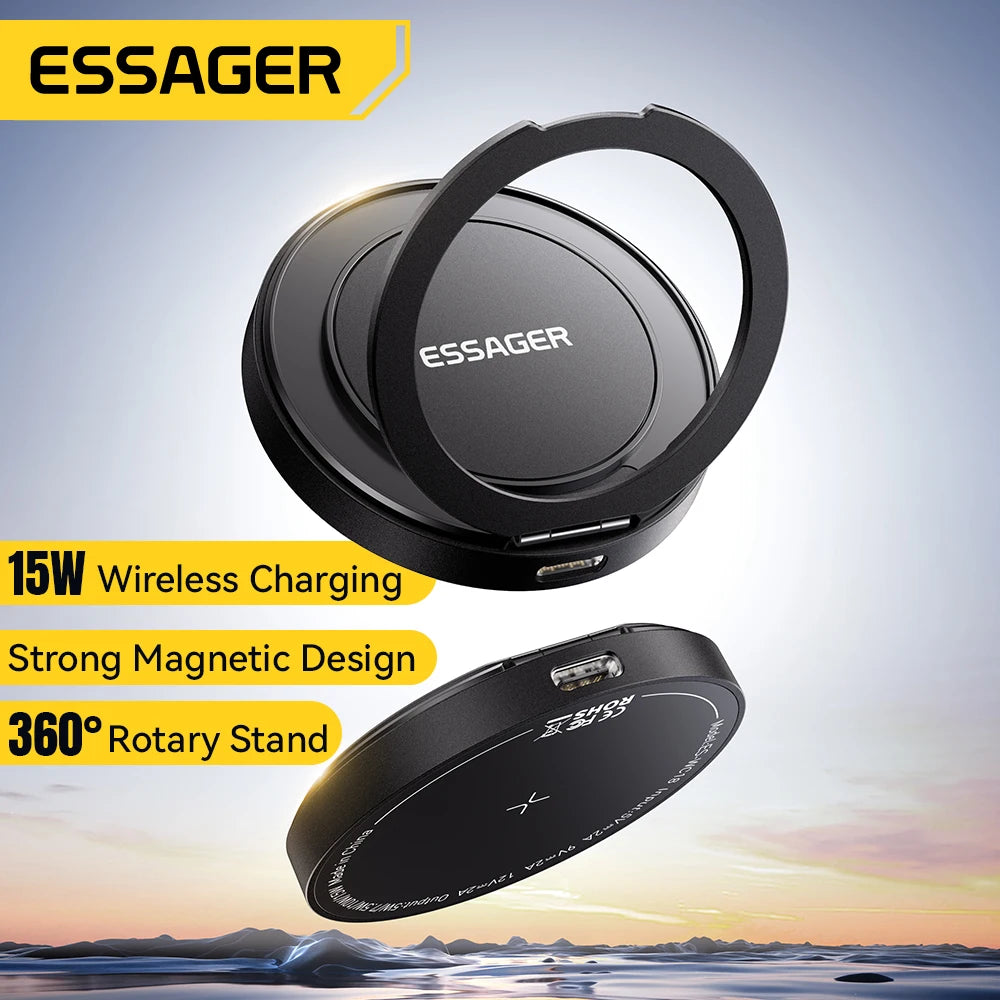 Chargeur sans fil magnétique 15W avec support - compatible MagSafe