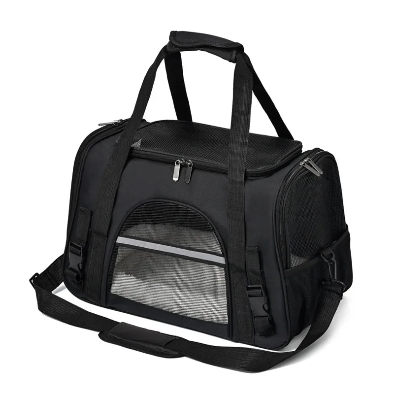 Sac à dos de transport pour animaux de compagnie - Pliable, respirant, idéal voyage chat et chien