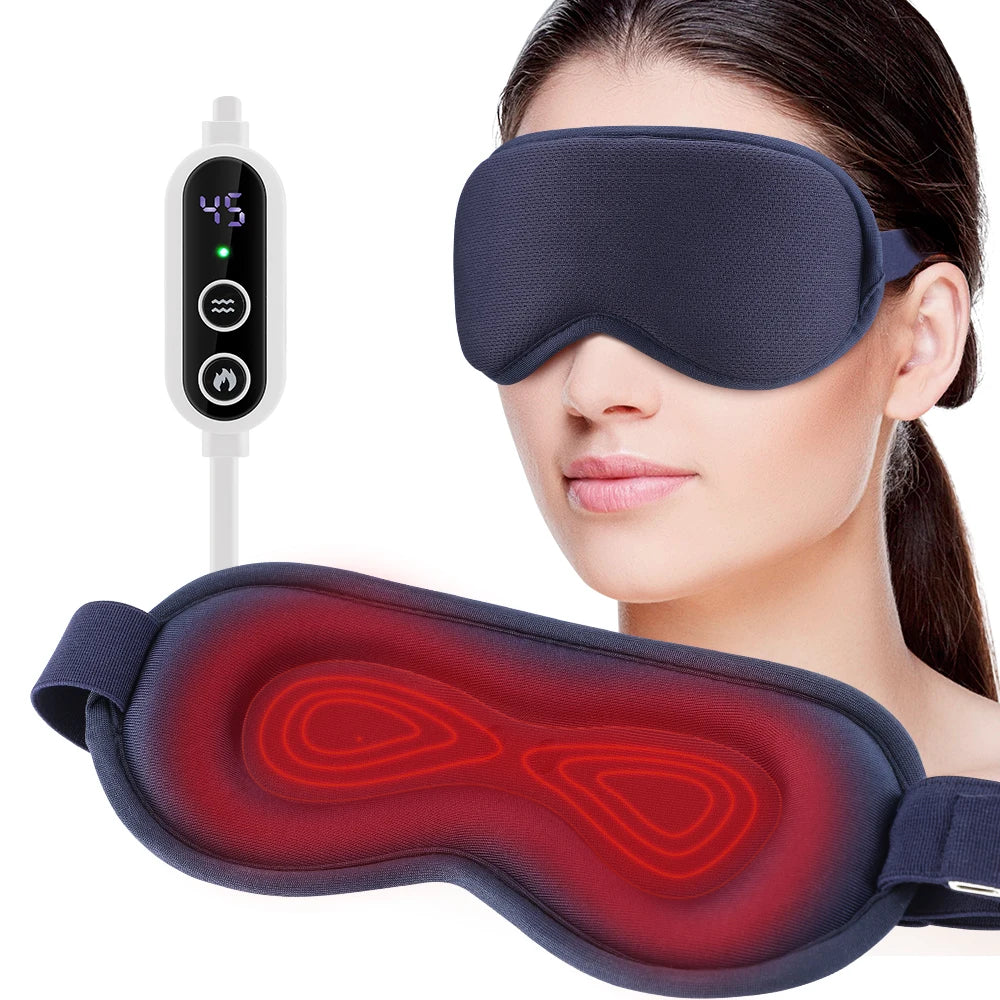 Masque électrique vapeur pour les yeux - Massage chaud anti-fatigue