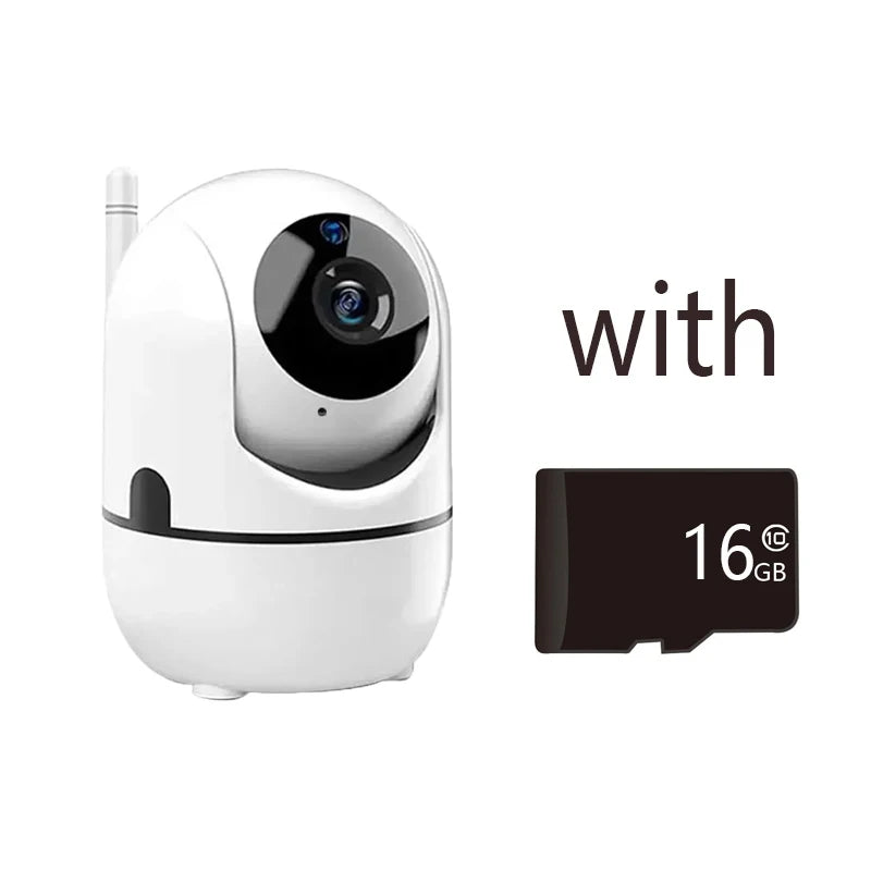 Caméra de surveillance WiFi intérieure - rotation 360°, vision nocturne, application YCC365
