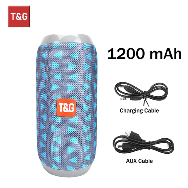 Enceinte Bluetooth étanche T&G — radio FM, carte TF, usage extérieur