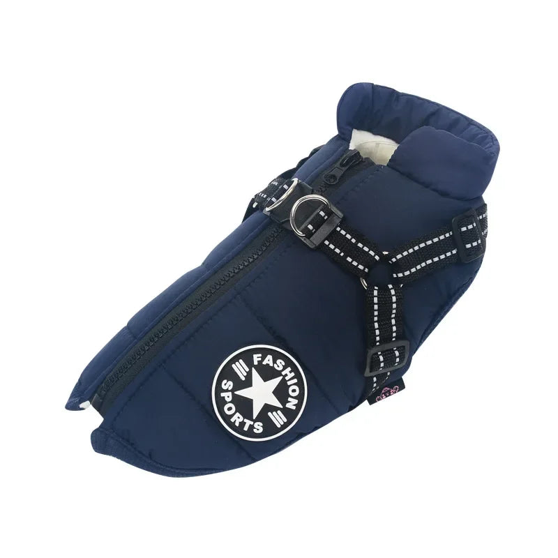 Veste imperméable pour chien avec harnais intégré - Manteau chaud hiver, tailles S à XXXL