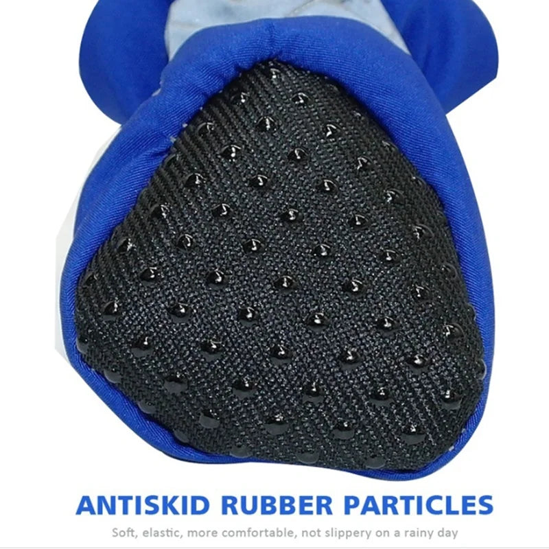 Chaussons imperméables pour chien et chat - Bottes antidérapantes, lot de 4, protection pluie et neige