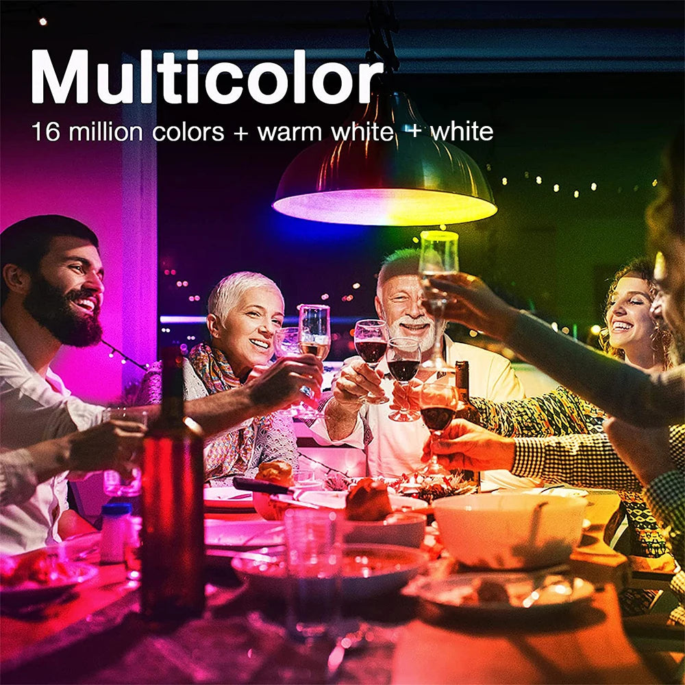 Ampoule LED connectée WiFi/Bluetooth - 16 millions de couleurs, application Tuya