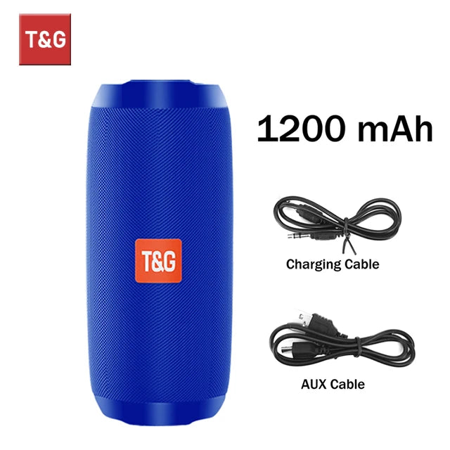 Enceinte Bluetooth étanche T&G — radio FM, carte TF, usage extérieur