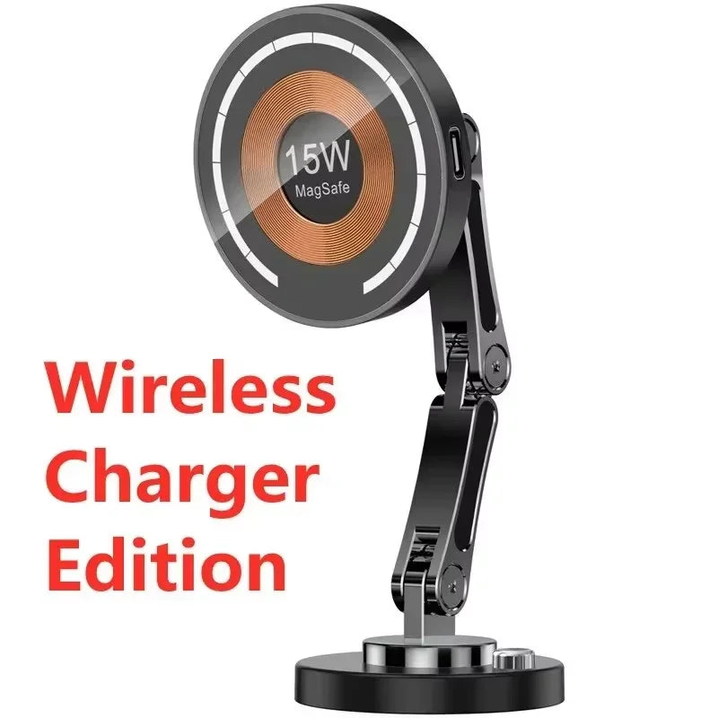 Support voiture magnétique avec chargeur sans fil intégré