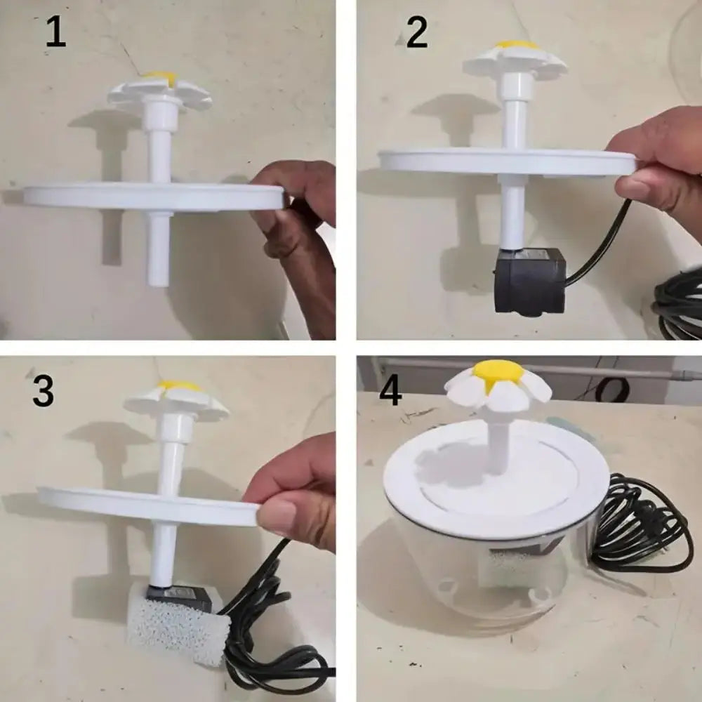 Fontaine à eau pour chat - Distributeur automatique avec filtre, USB, silencieux
