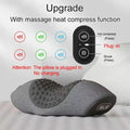 Oreiller masseur de cou électrique - Traction cervicale, chaleur et vibration