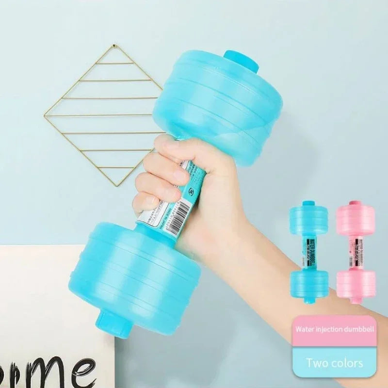 Haltères d'eau réglables 2x1L - Pliables, idéal voyage et fitness à domicile