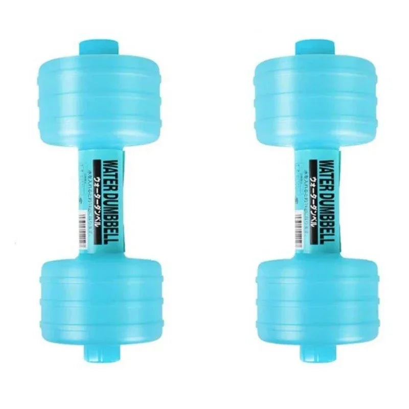 Haltères d'eau réglables 2x1L - Pliables, idéal voyage et fitness à domicile