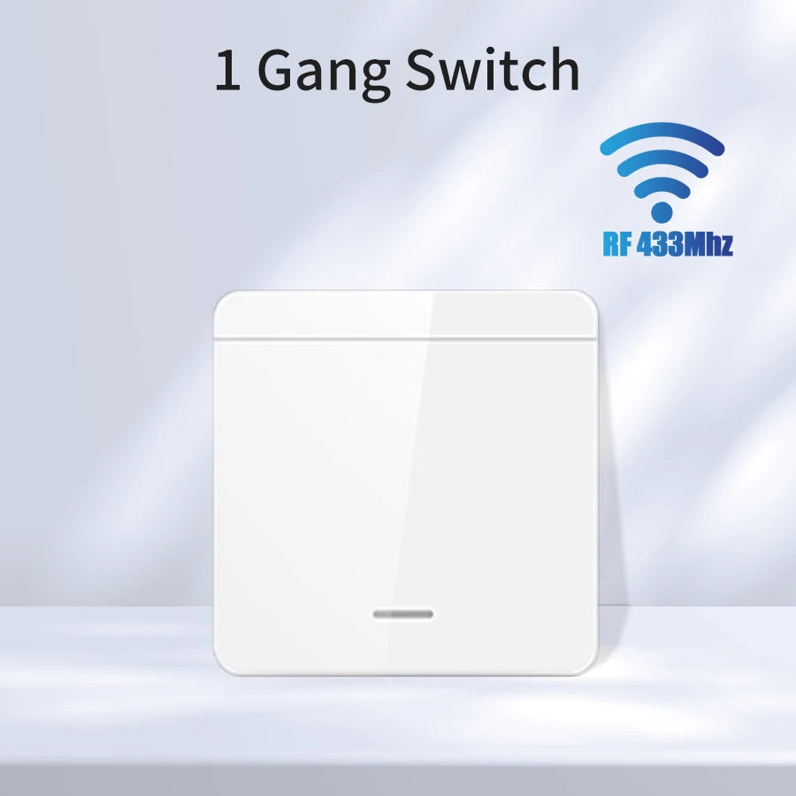 Interrupteur WiFi intelligent pour éclairage - Sans fil RF 433MHz, compatible Alexa et Google Home