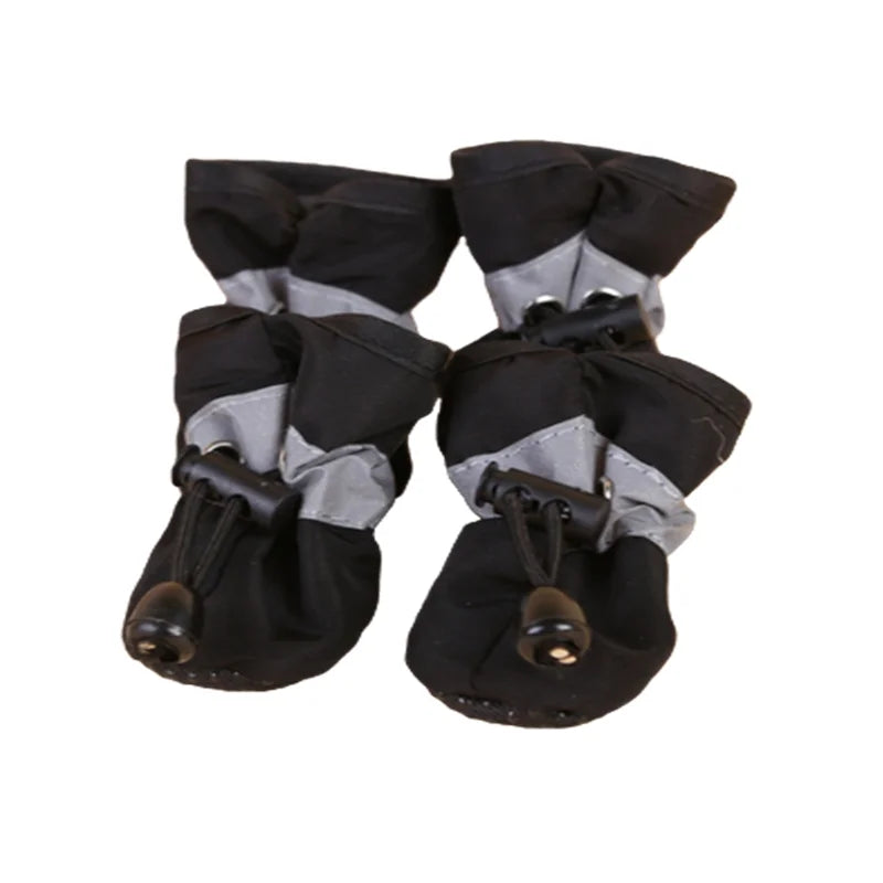 Chaussons imperméables pour chien et chat - Bottes antidérapantes, lot de 4, protection pluie et neige