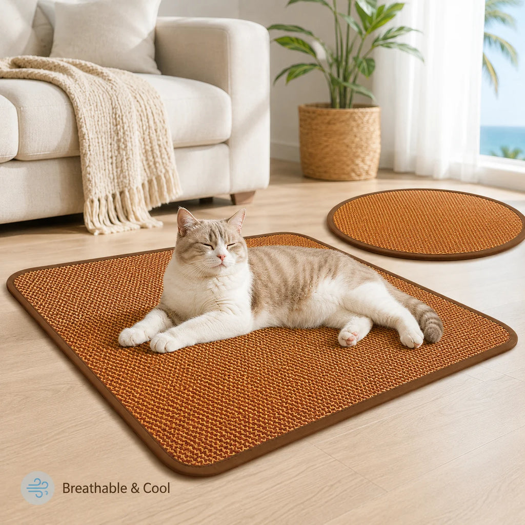 Tapis rafraîchissant pour chien et chat - Coussin respirant effet froid, été, niche et panier