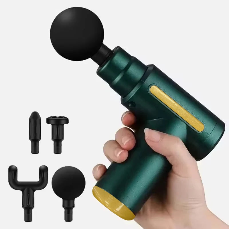 Pistolet de massage fascia portatif - Masseur musculaire USB 6 niveaux d'intensité