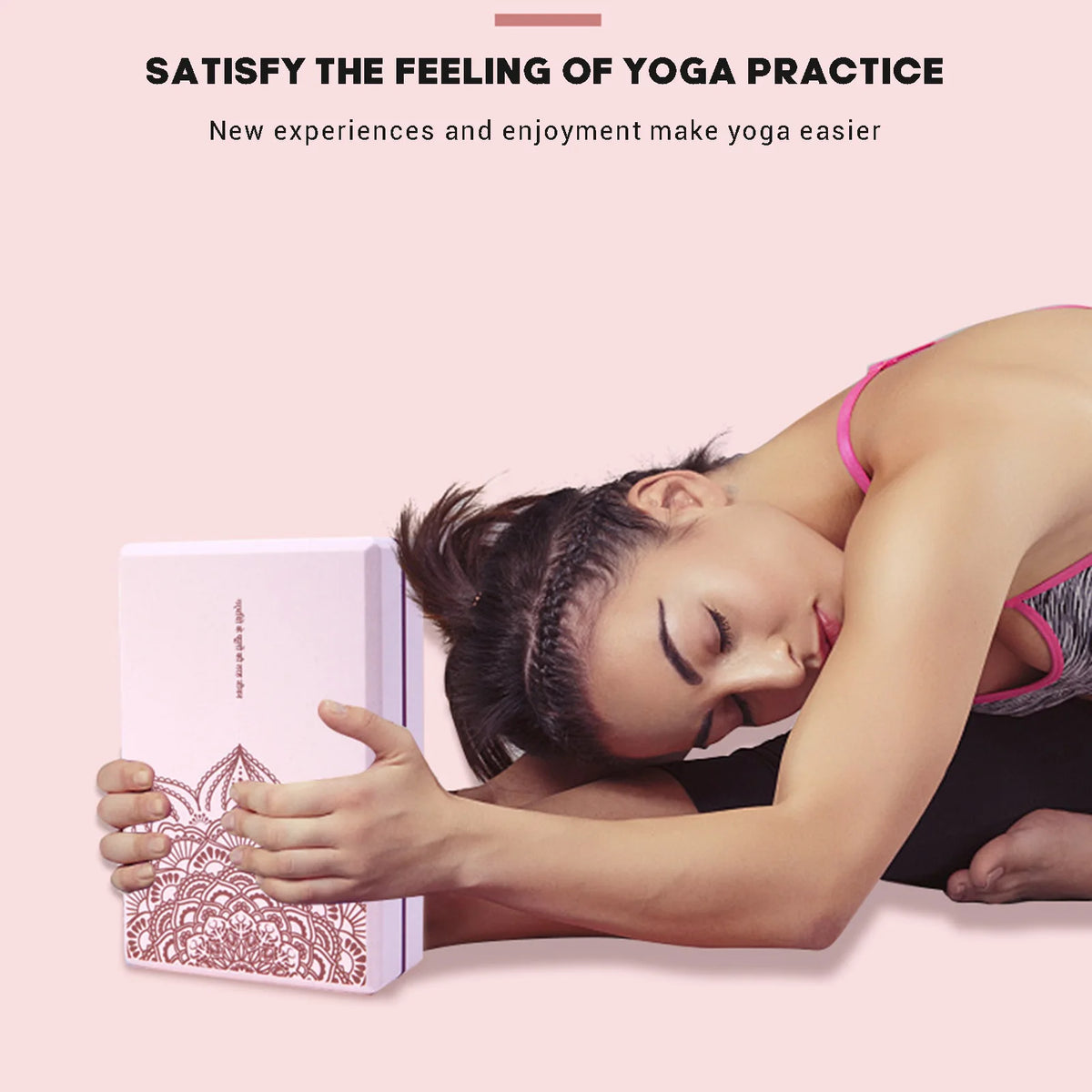 Brique de yoga en mousse EVA haute densité - Bloc de soutien durable pour pilates et étirement