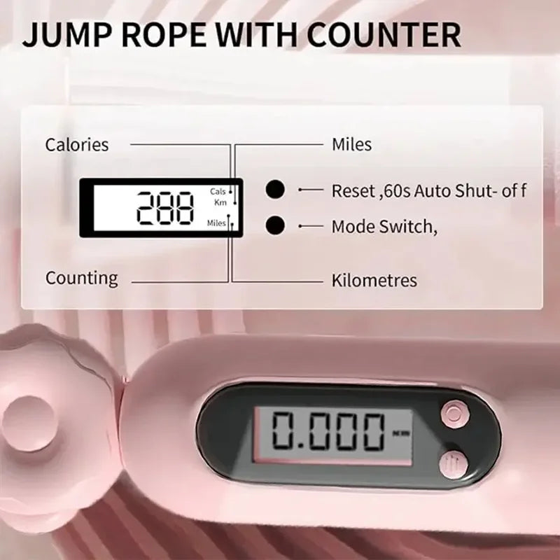 Corde à sauter avec compteur électronique - Fitness et cardio réglable