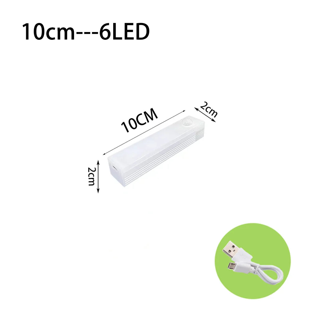 Veilleuse LED à détecteur de mouvement — USB-C rechargeable, sans fil