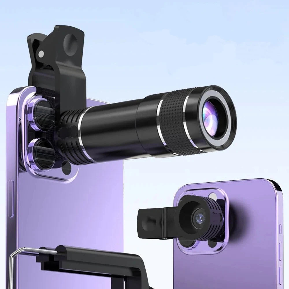 Téléobjectif zoom 20x pour smartphone - clip universel